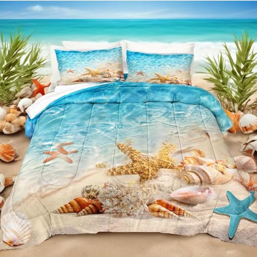 Bedbay Queen Size Galaxy Comforter Set Glitter Galaxy Bedding New