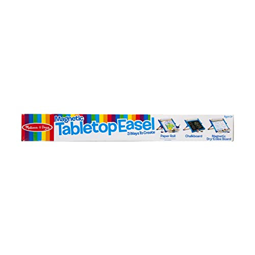 Melissa & Doug Double-Sided Magnetic Tabletop Art Easel - Dry-Erase Board