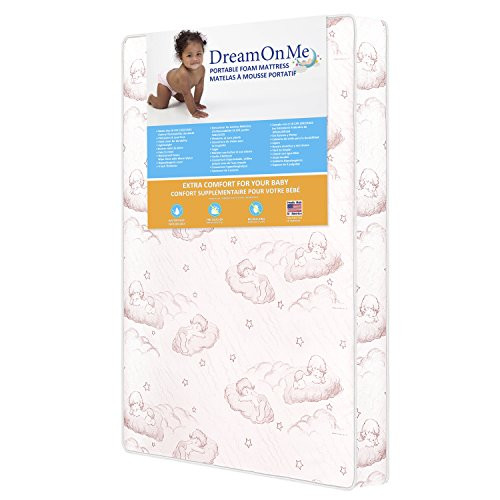 Dream On Me Foam Play Yard Mattress | Cloud Pink | 3"