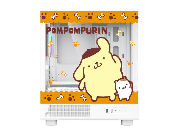 darkFlash DB330M MOTI Mini M-ATX Gaming PC Case, Sanrio Pom Pom Purin Official