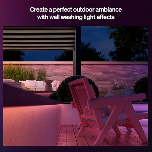 PHILIPS HUE FLUX OUTDOOR 16-FOOT MULTICOLOR LED STRIP LIGHT, 3000 LM