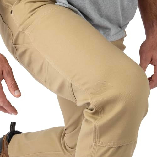 2020-2002-133 FIELD & STREAM MEN'S SFYK SHOOT FROM KNEE KHAKI 36X32 WIDE LEG New