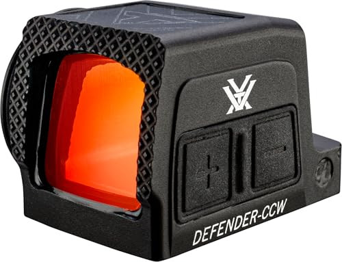 VORTEX DEFENDER-CCW ENCLOSED SOLAR MICRO 1X20.2MM REFLEX RED DOT SIGHT- BLACK