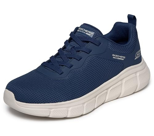 118112 Skechers Bobs Men's B Flex - Arch Comfort Edge Slip-On, Navy, Size 9.5