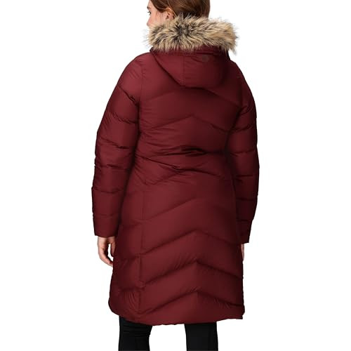 MARMOT Women's Montreaux Full Length Down Puffer Coat, Acai Berry, Large
