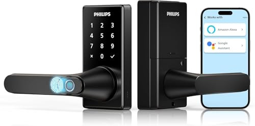 Philips Wi-Fi Smart Door Lock with Handle, Keyless Entry, Fingerprint