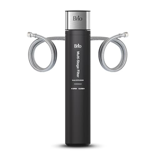 BRIO 16" UNDER SINK WATER FILTER SYSTEM FAUCET 3-STAGE SINGLE HOUSING FUS100A16