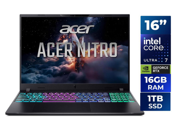 Acer Nitro V 16S AI - 16.0" WUXGA 180 Hz - Intel Core Ultra 7 355 - GeForce RTX