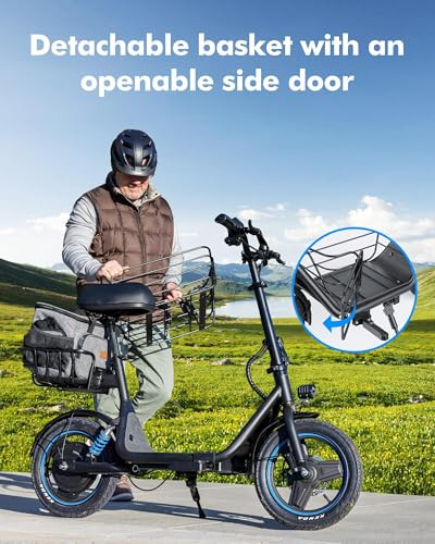 Gyroor C1 Plus Electric Scooter, 650W 30 Miles, 14" Pneumatic Tires, 300 lbs New