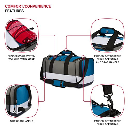 SWISSGEAR APEX DUFFLE BAG FOR TRAVEL AND GYM WITH BUNGEE-CORD SYSTEM SA9000 New