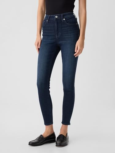 322028947 GAP WOMEN HIGH RISE LEGGING JEANS DARK WASH SIZE 16 33 REG New