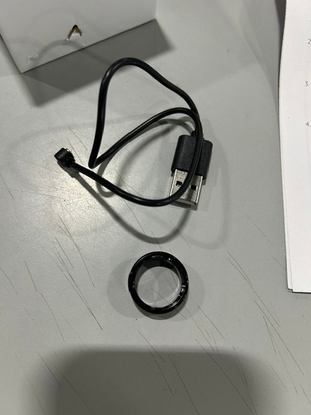 NUDZENI SMART RING FOR WOMEN & MEN, SMART RING HEALTHTRACKER - SIZE 7 - BLACK