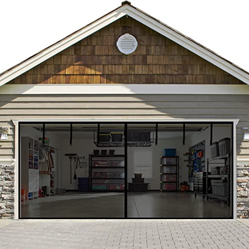 G-TING Garage Door Screen, 16.3x7.15FT, Magnetic Closure, Heavy Duty B09NPQ3LSS