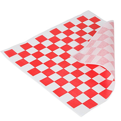 Scobird Deli Sandwich Wrap Paper - 5000 Pack - Classic Red & White Checkered New