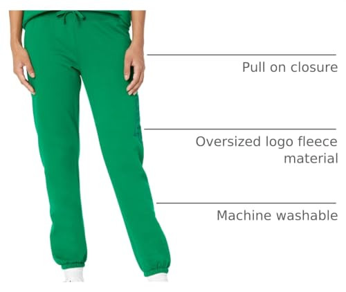 518770 GAP Women's Oversized Logo Fleece Jogger Sweatpants Holiday Green 2XL New