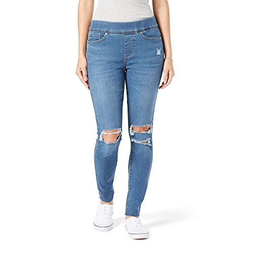 94455-0036 Levi Strauss Women's Totally Shaping Pull-On Skinny (10 Long) 5D New
