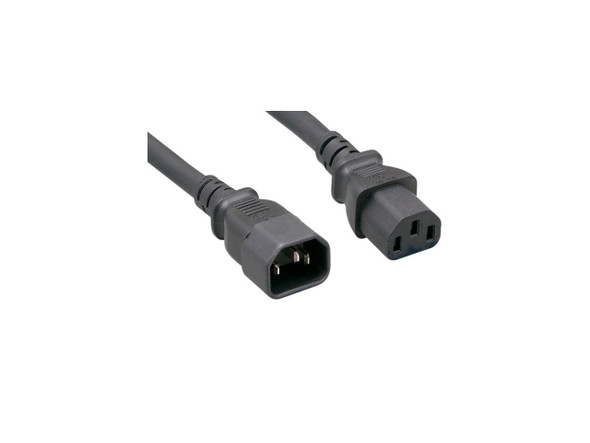 Nippon Labs 14 AWG IEC320 C13/C14 AC Power Cord Extension, SJT, 15A/250V,