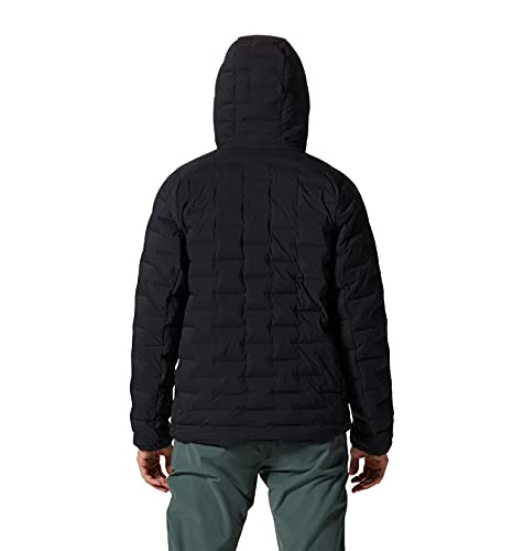 MOUNTAIN HARDWEAR MEN'S STRETCHDOWN HOODY - SIZE: MEN 2XL - BLACK