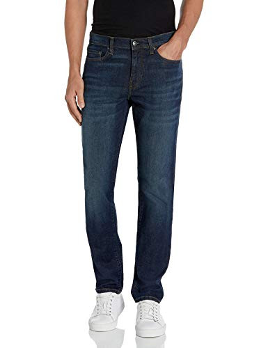 MGT55000 Amazon Essentials men's Jeans Slim-Fit Comfort Stretch, Dark Blue New