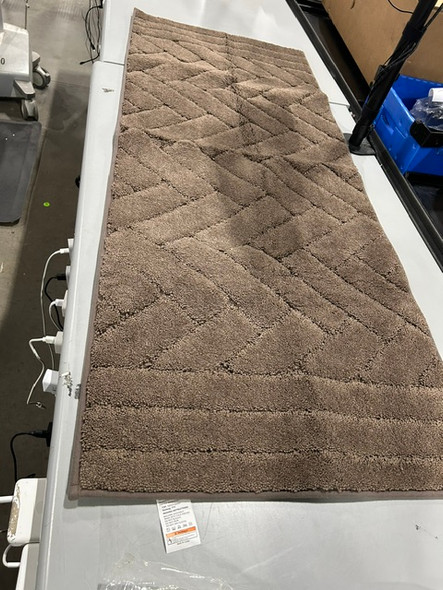 GENERIC 24" BY 58" LARGE BATHROOM OR KITCHEN RUG RUNNER MAT - LATTE BROWN