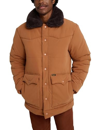 112376163 Wrangler x Stranger Things Hopper Coat, Brown, Large