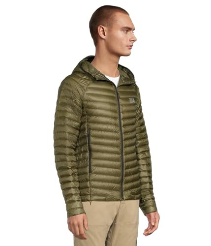 MOUNTAIN HARDWEAR MEN GHOST WHISPERER HOODY COMBAT GREEN SMALL New