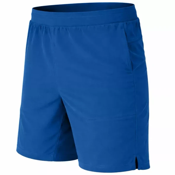 JUMP START MEN'S 2 IN 1 STRETCH GYM RUNNING SHORTS - SIZE: MEN M - ROYAL New