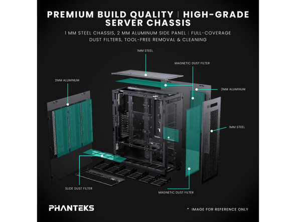 Phanteks Enthoo Elite Server, Extreme Full Tower Chassis, High Airflow Mesh