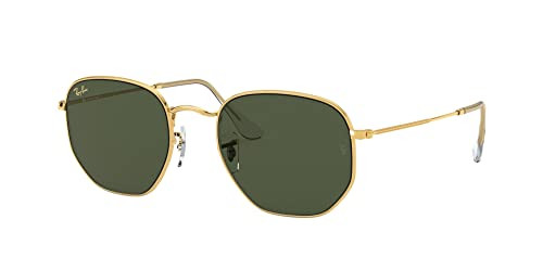 RAY-BAN UNISEX HEXAGONAL HEXAGONAL LEGEND RB3548 - GOLD/G-15 GREEN - 54