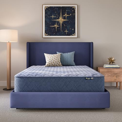 SERTA FIVE STAR MATTRESS TRANQUILITY 14" FIRM QUEEN MATTRESS - BLUE New