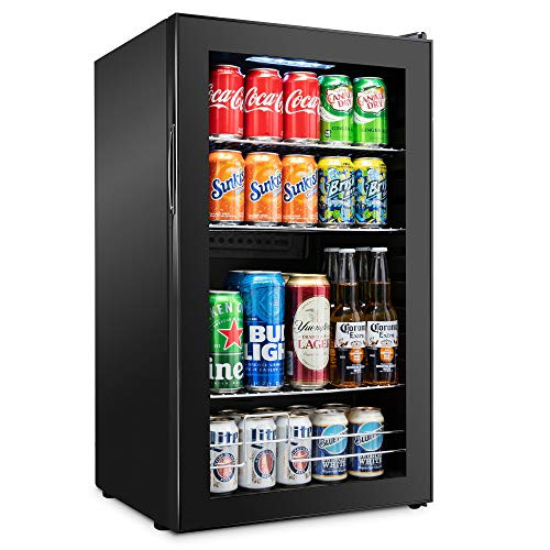 IVATION 126 CAN BEVERAGE REFRIGERATOR | FREESTANDING ULTRA COOL MINI - BLACK