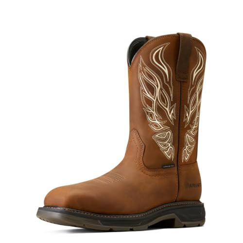 ARİAT WORKHOG XT PHOENIX CARBON TOE WORK BOOTS MENS DISTRESSED BROWN SIZE 15EE New