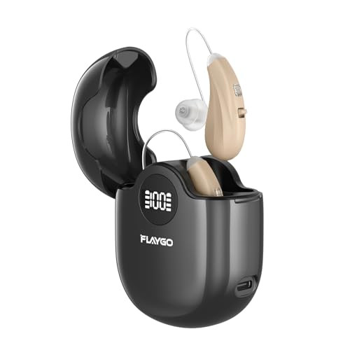 FLAYGO HEARING AIDS, SOUND QUALITY RESTORATION, STANDBY 80H, ONE-BUTTON - BEIGE