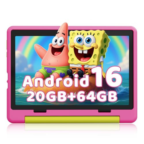 GLEESO KIDS TABLET ,ANDROID 16 TABLET 10.1 INCH 20GB RAM 64GB ROM - PINK