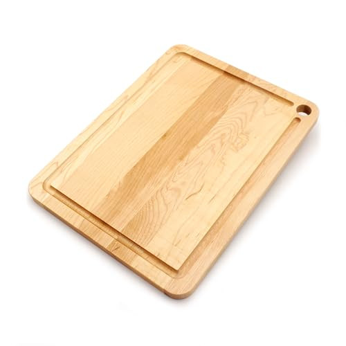 JK Adams Williston Large Cutting Board with Groove, Size 16" x 12" x .75" New
