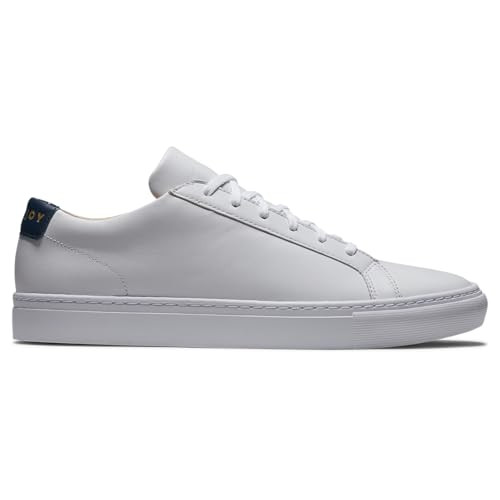 56388 FootJoy Men's FJ Court Golf Shoe - Size 8, White/White/Navy