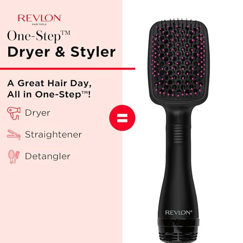 REVLON One-Step Hair Dryer and Styler All-in-One Hair Brush X004I58FB5 - Black