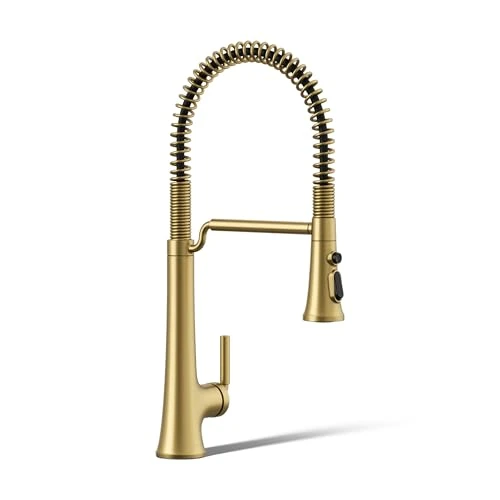 KOHLER K-23765 TONE 1.5 GPM SINGLE HOLE PRE-RINSE FAUCET VIBRANT BRASS