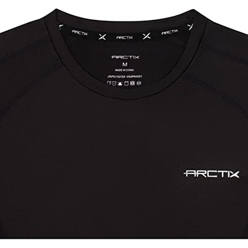 20112-00 Arctix Men's Power Base Layer Crewneck Top, Black, Large New