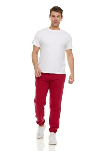 YACHT & SMITH 3 PACK OF MENS JOGGER SWEATPANTS SIZE S - MAROON/GREEN/BLUE New