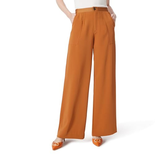 DEE OCLEPPO WOMEN'S JUNIPER WIDE LEG PANT WITH UTILITY POCKETS - SIZE 8 - SUGAR New