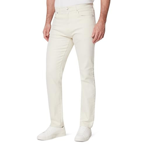 AEMN60626M26 AMAZON ESSENTIALS MEN REGULAR FIT GARMENT DYED 28X28 IVORY New