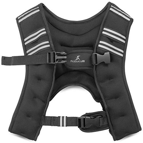 ProsourceFit Exercise Weighted Training Vest - 10lb, JB-5010-BLACK - Black