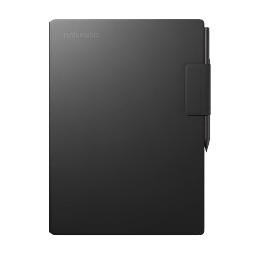 REMARKABLE PAPER PRO - PREMIUM LEATHER BOOK FOLIO CASE - BLACK-M New