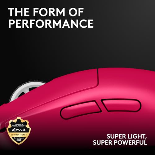 LOGITECH G PRO X SUPERLIGHT 2 WIRELESS GAMING MOUSE - MAGENTA | 60G