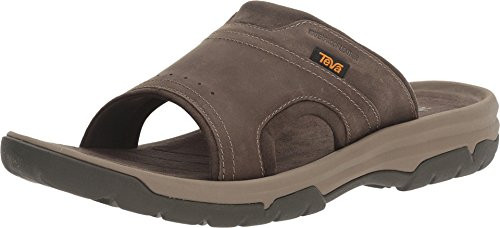 1015150 TEVA MEN'S M LANGDON SLIDE SANDALS WALNUT SIZE 8