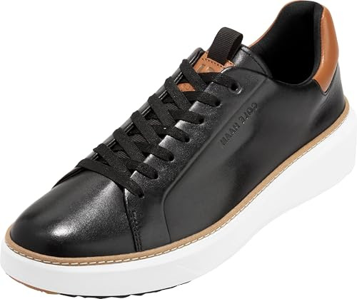 C38504 COLE HAAN MEN'S GRANDPRO TOPSPIN GOLF SNEAKERS, SIZE 7.5 WIDE, M BLACK New