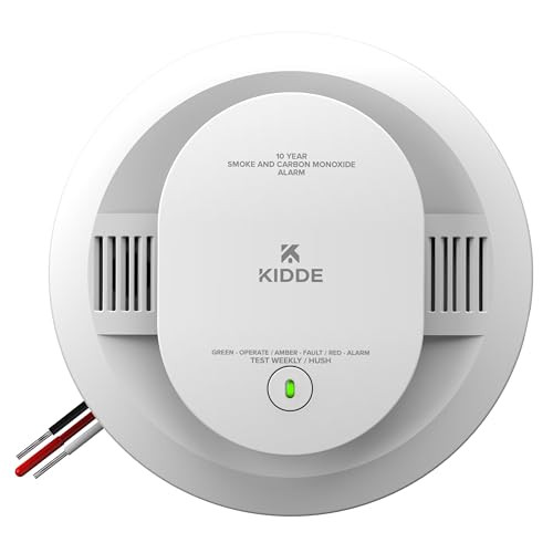 KIDDLE 10YEAR HARDWIRED COMBINATION SMOKE & CARBON MONOXIDE 30CUA10-V - WHITE