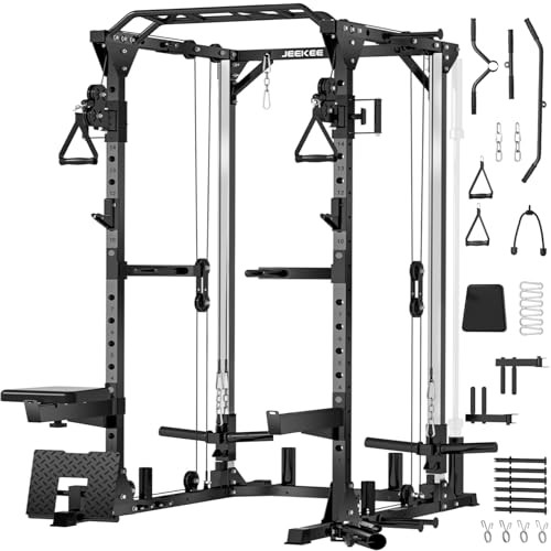 JEEKEE H12-JK20250925-01 POWER CAGE CABLE CROSSOVER SYSTEM 2000LB - BLACK