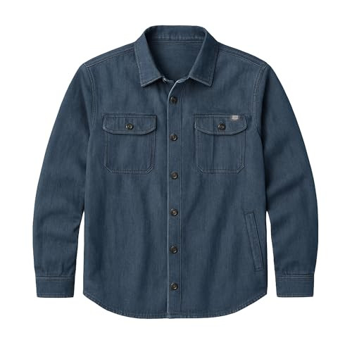 FIELD & STREAM MEN'S EPOCH LIGHTWEIGHT TWILL JACKET, MEN 2XL, DENIM New